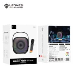 LENYES S226 Karaoke Speaker and Mic with Colorful Lights