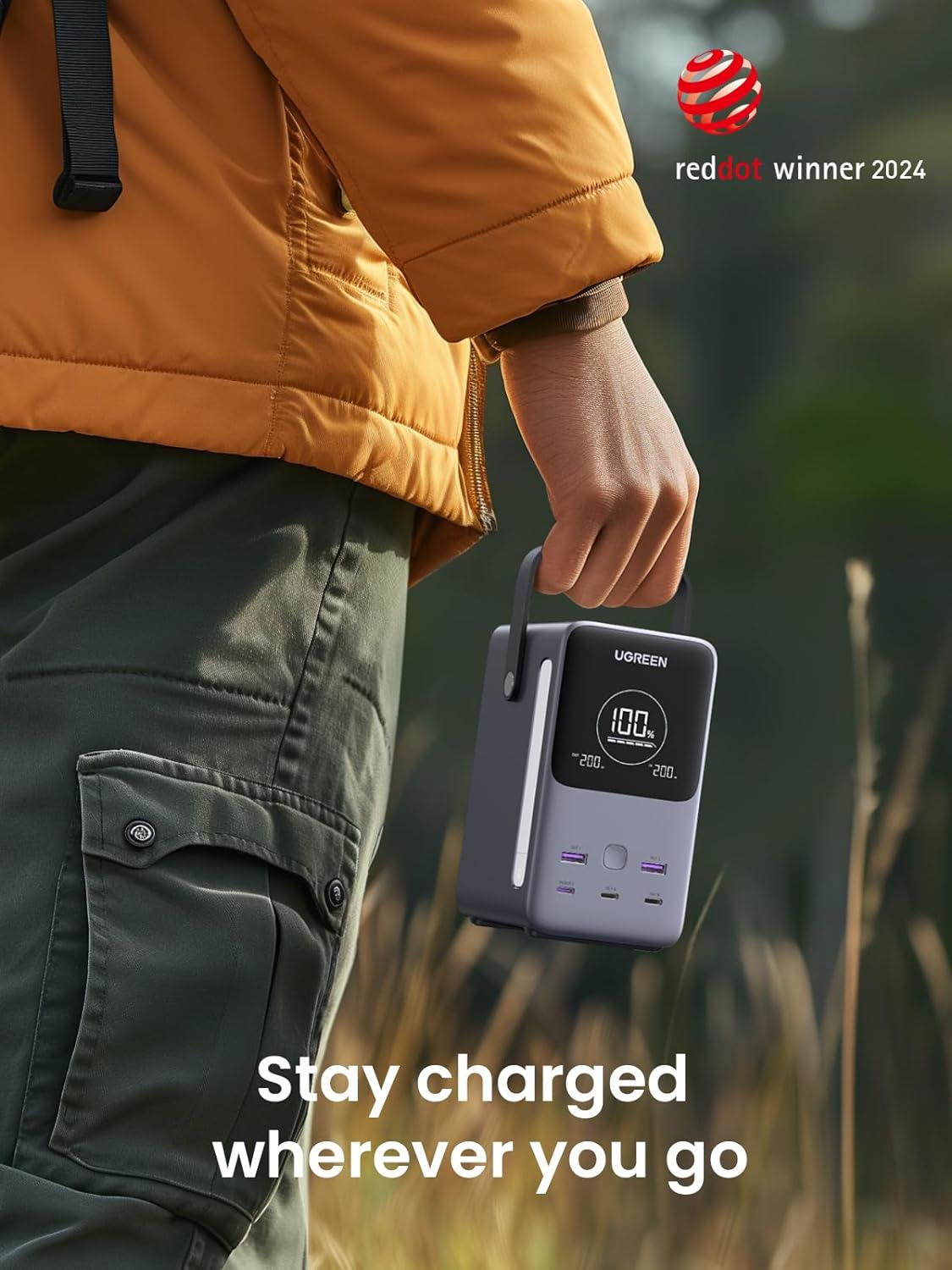 UGREEN 300W 48000mAh Portable Charger Power Bank with Smart Digital Display 10