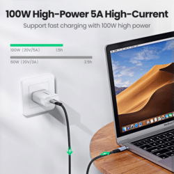 Ugreen US355 5A 100W PD USB C to USB C 3.2 Gen 2 Cable 1 Meter 80150 6