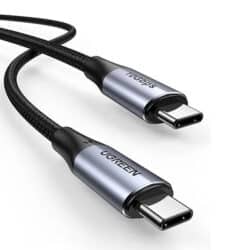 Ugreen US355 Gen 2 5A 100W PD USB C 3.1 to USB C 3.1 Cable 1 Meter 80150 2