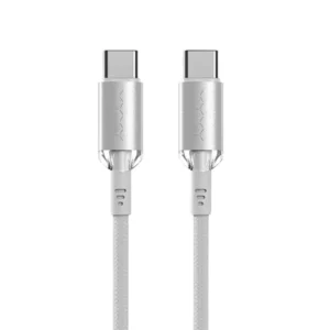 VYVYLABS VCSCC-02 Crystal Series 60W Type-C to Type-C Fast Charging Data Cable Silver