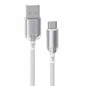 Vyvylabs VCSUC Crystal Series 3A USB to Type-C Fast Charging Data Cable 1 Meter
