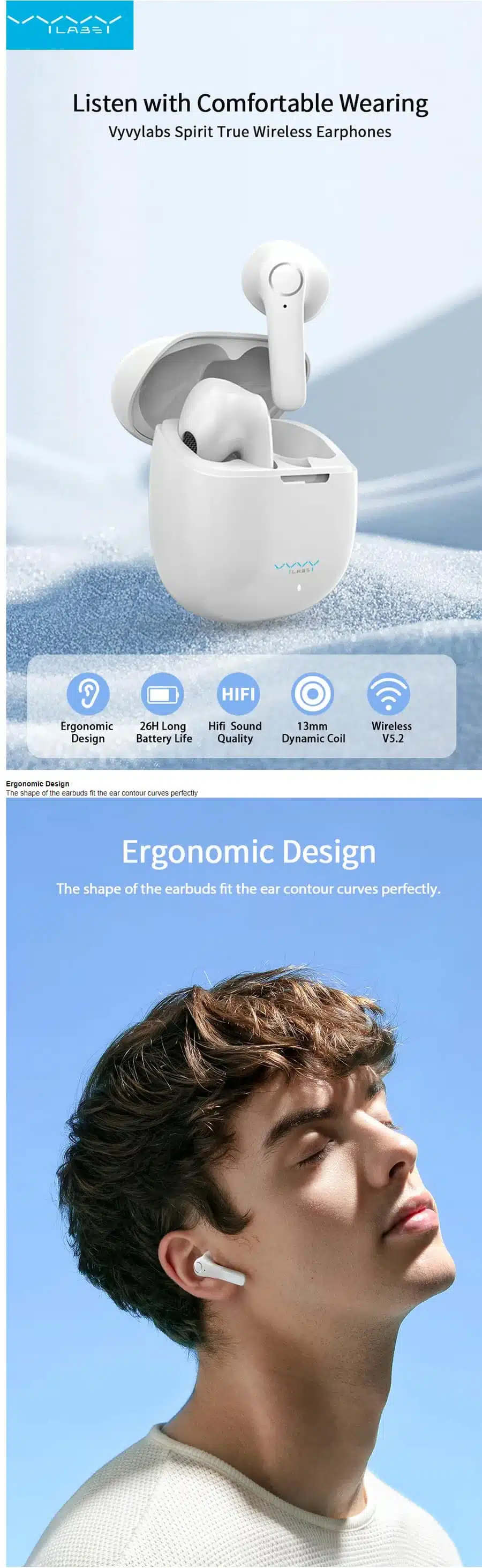 Vyvylabs VGDTS2 Spirit True Wireless Earbuds