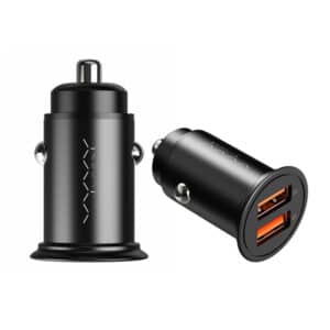 VYVYLABS VJY36A-01 Round Dot 36W Dual Fast Charge Car Charger A+A