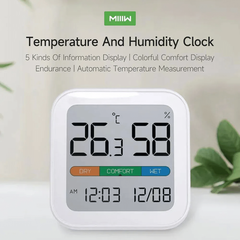 Xiaomi MIIIW S210 Comfort Temperature and Humidity Clock 4