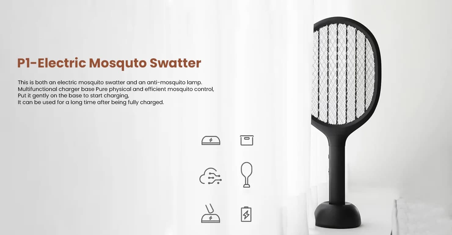 Xiaomi Solove P1 Electric Mosquito Swatter Bat 5