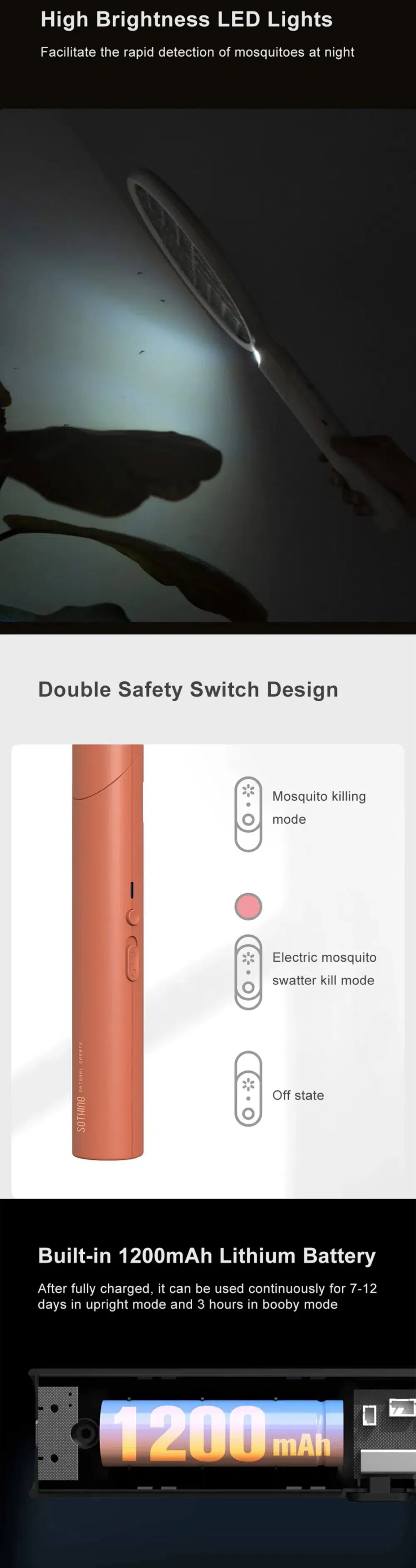 Xiaomi Sothing WINDOW Electric Mosquito Swatter