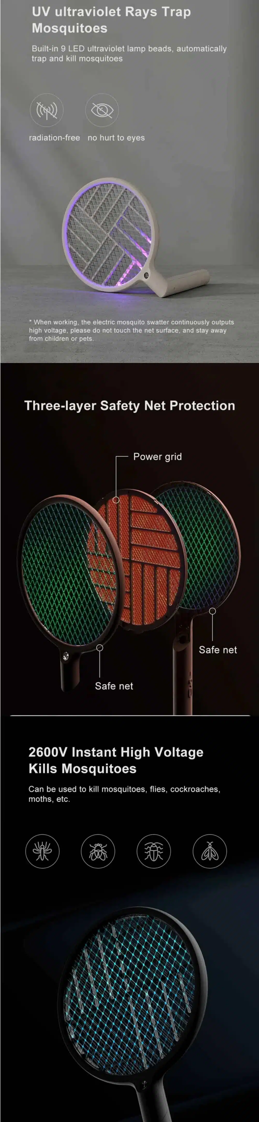 Xiaomi Sothing WINDOW Electric Mosquito Swatter