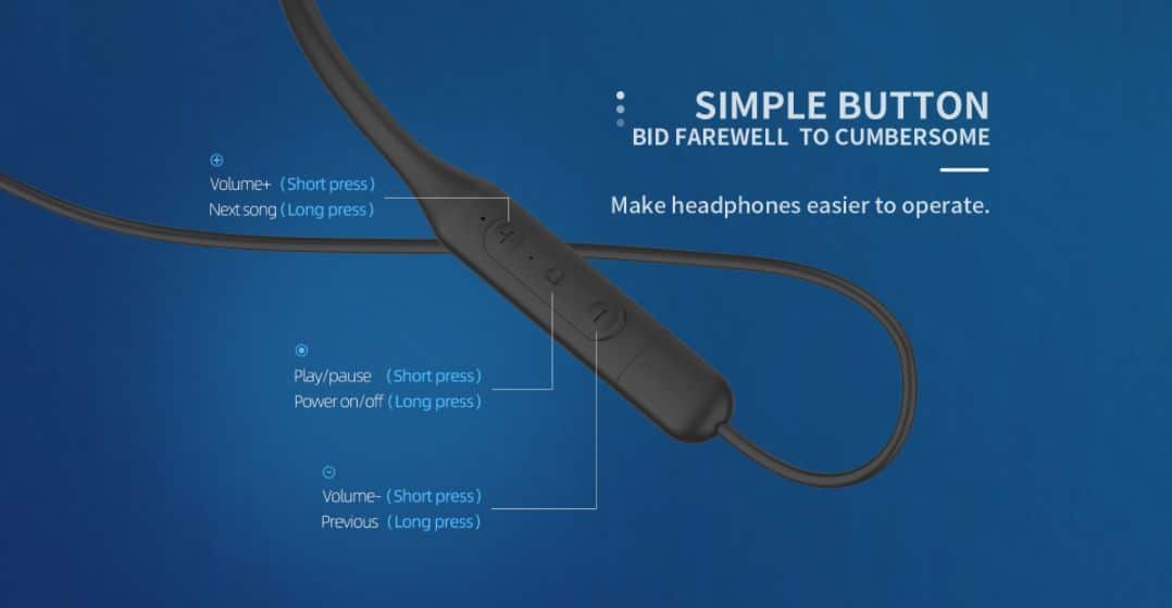 YISON E20 Magnetic Neckband Bluetooth Headset 4