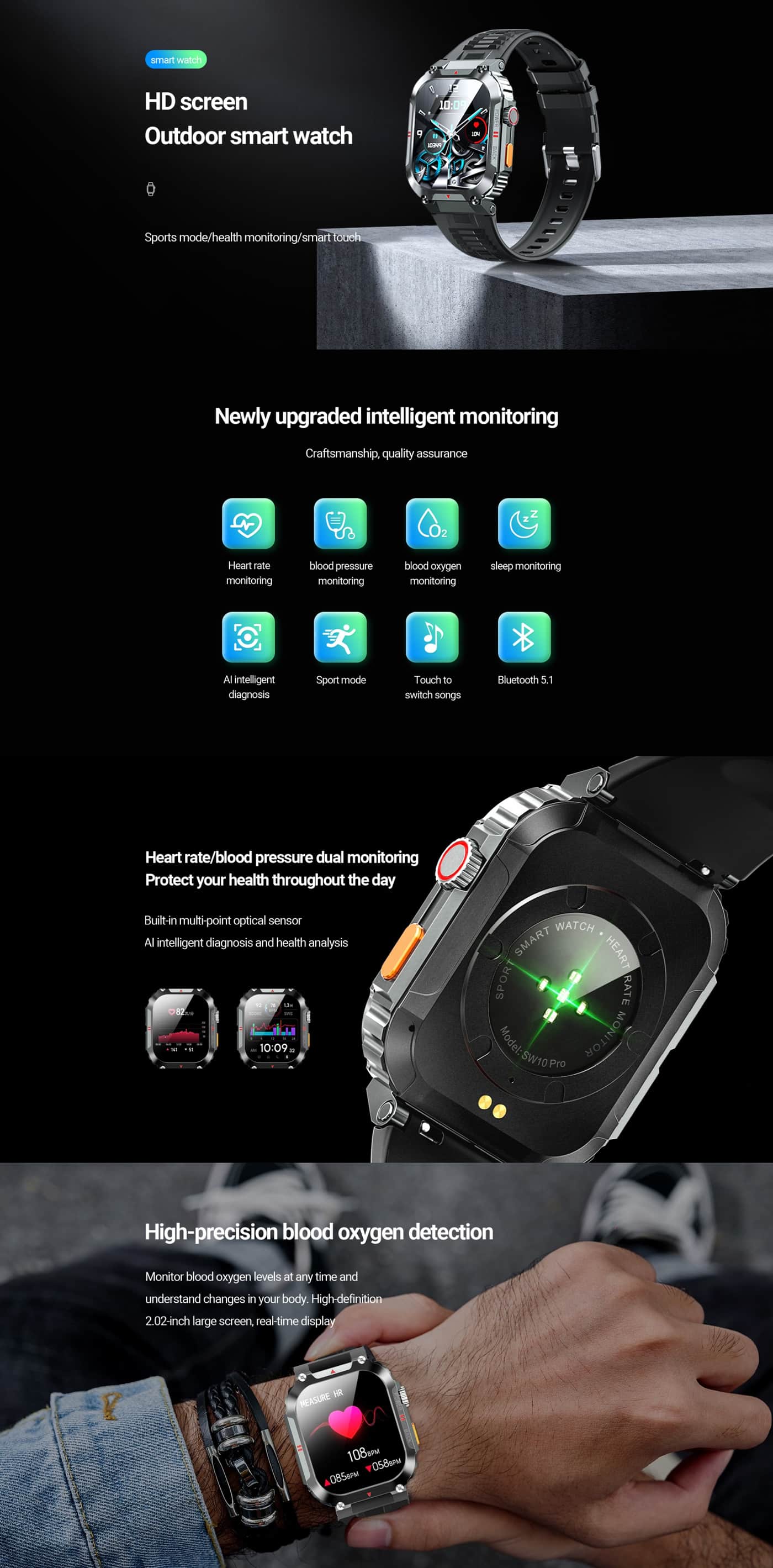 Yison SW10 Pro Smart Watch 4
