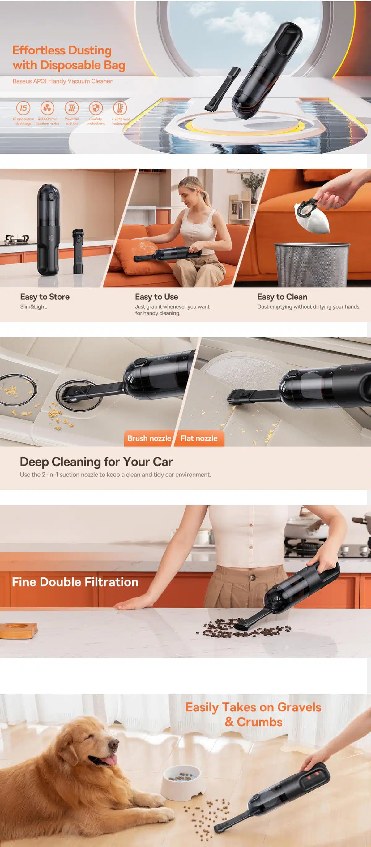 Baseus AP01 Handheld Vacuum Cleaner