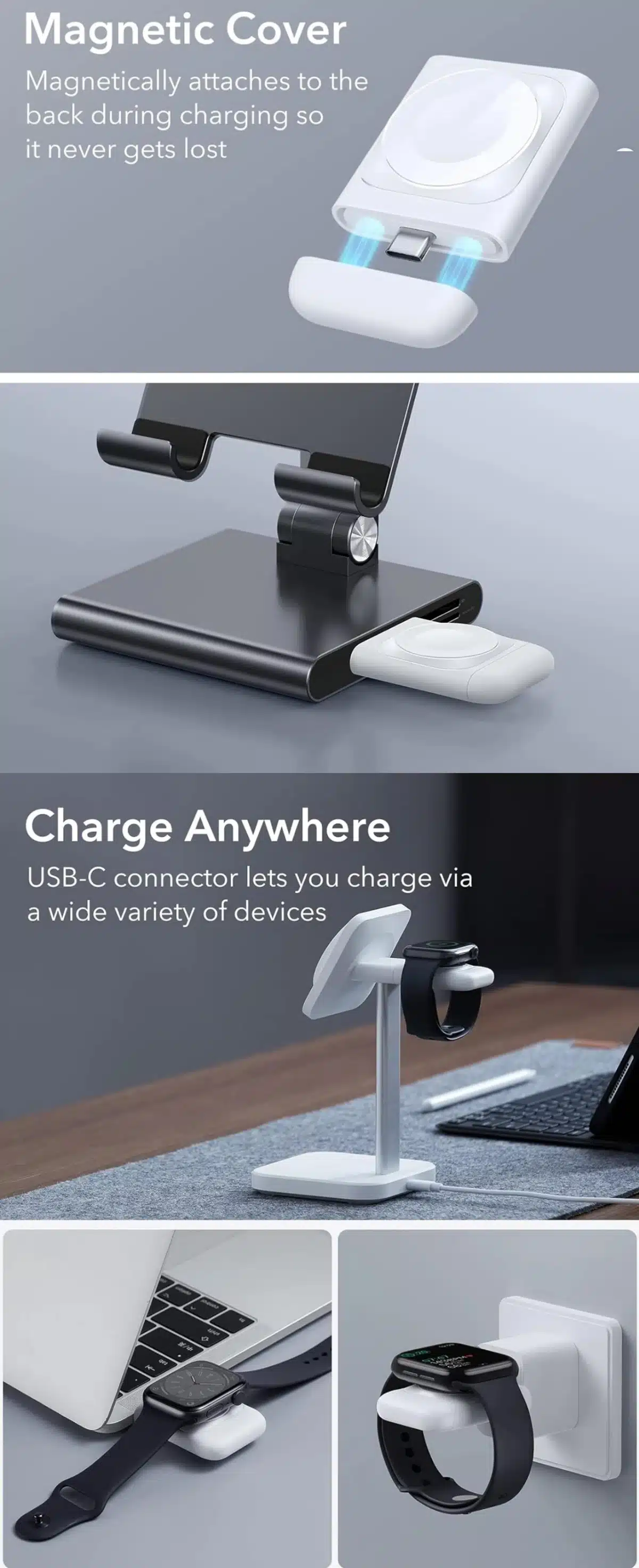 ESR Portable Charger for Apple Watch (Apple Certified)
