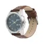 Fastrack 3124SL06 Loopholes Quartz Analog Grey Dial Leather Strap Watch for Men - Image 2