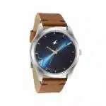 Fastrack 3308SL01 Stunners Quartz Analog Blue dial Leather Strap Watch for Men - Image 2