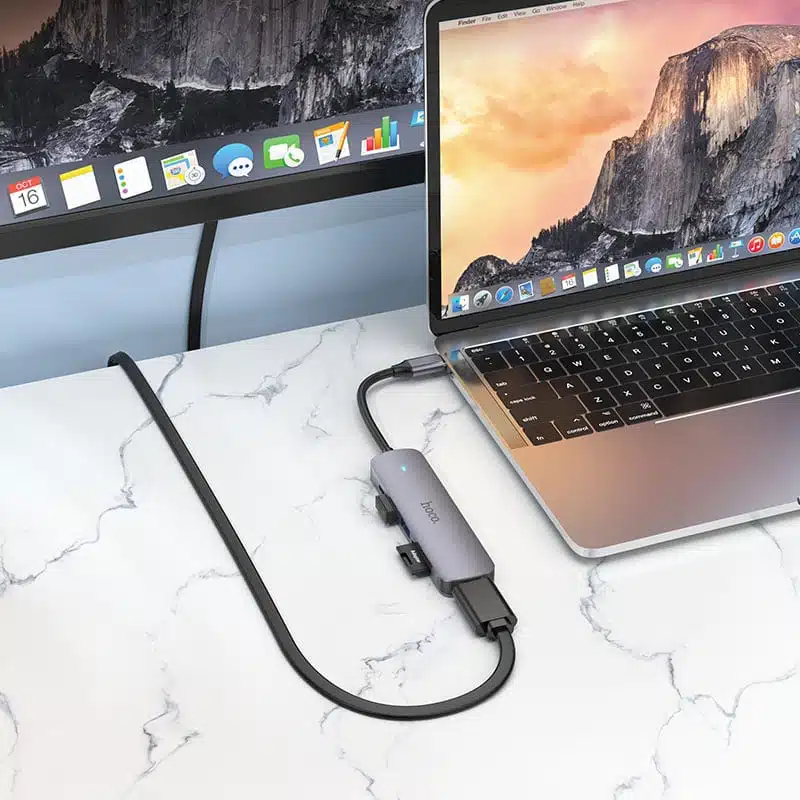 Hoco HB28 6-in-1 USB Multifunctional Type-C Hub