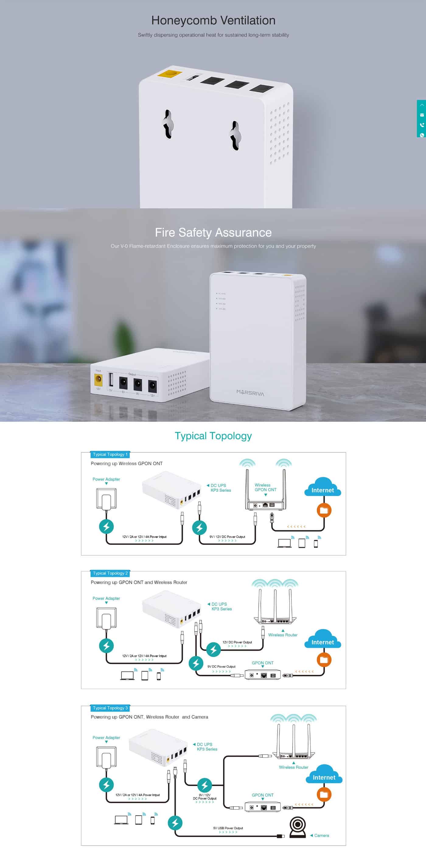 MARSRIVA KP3 10000mAh 18W Smart Mini DC UPS for Router 5