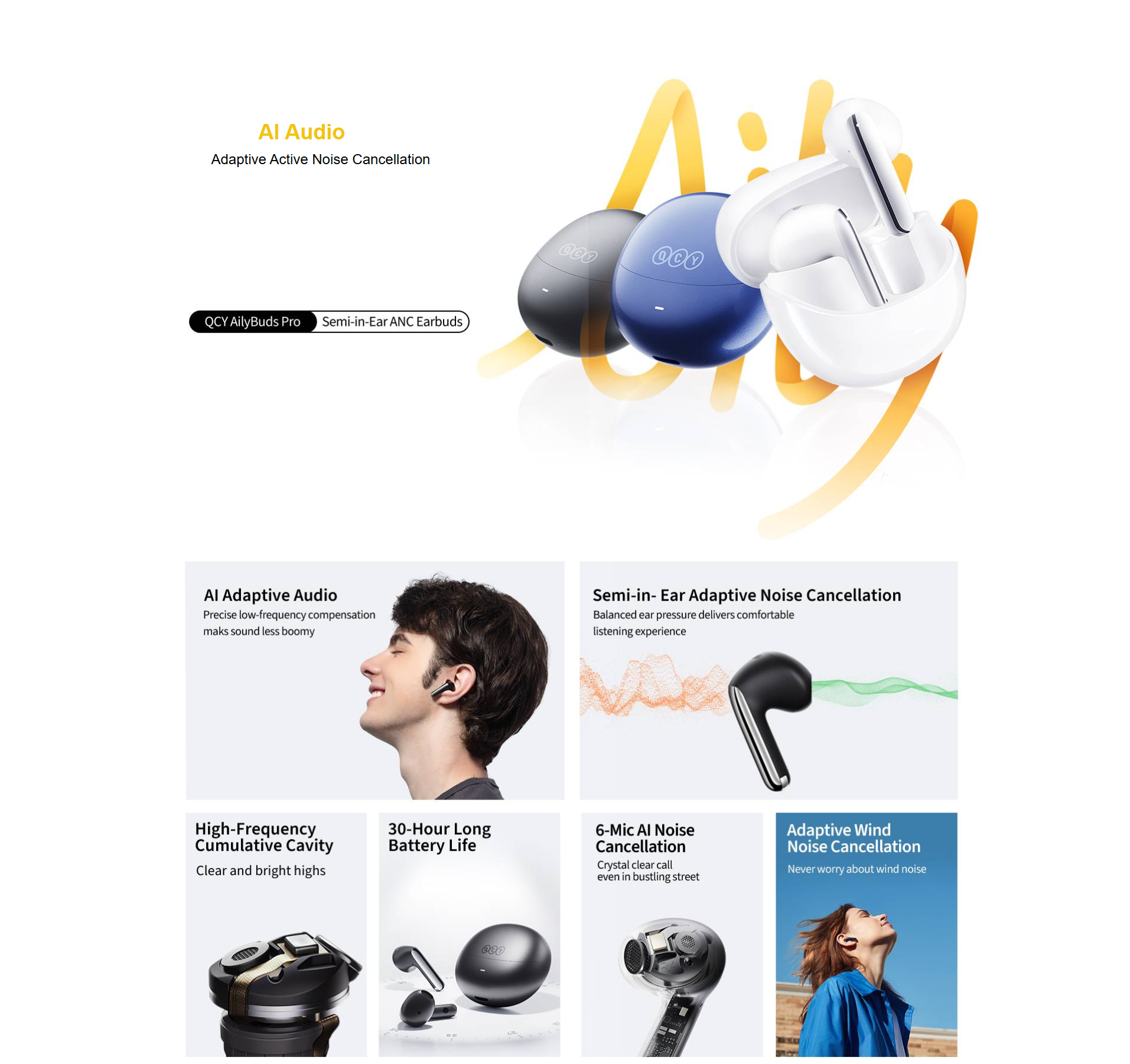 QCY Ailybuds Pro ANC True Wireless Earbuds HT10 10