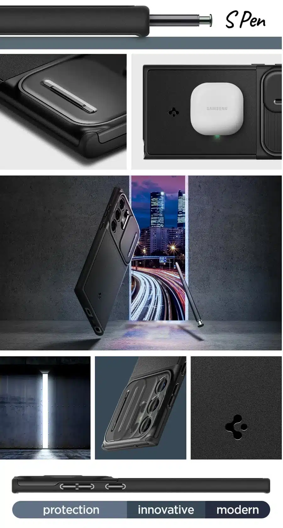 Spigen Samsung Galaxy S24 Ultra Optik Armor Case