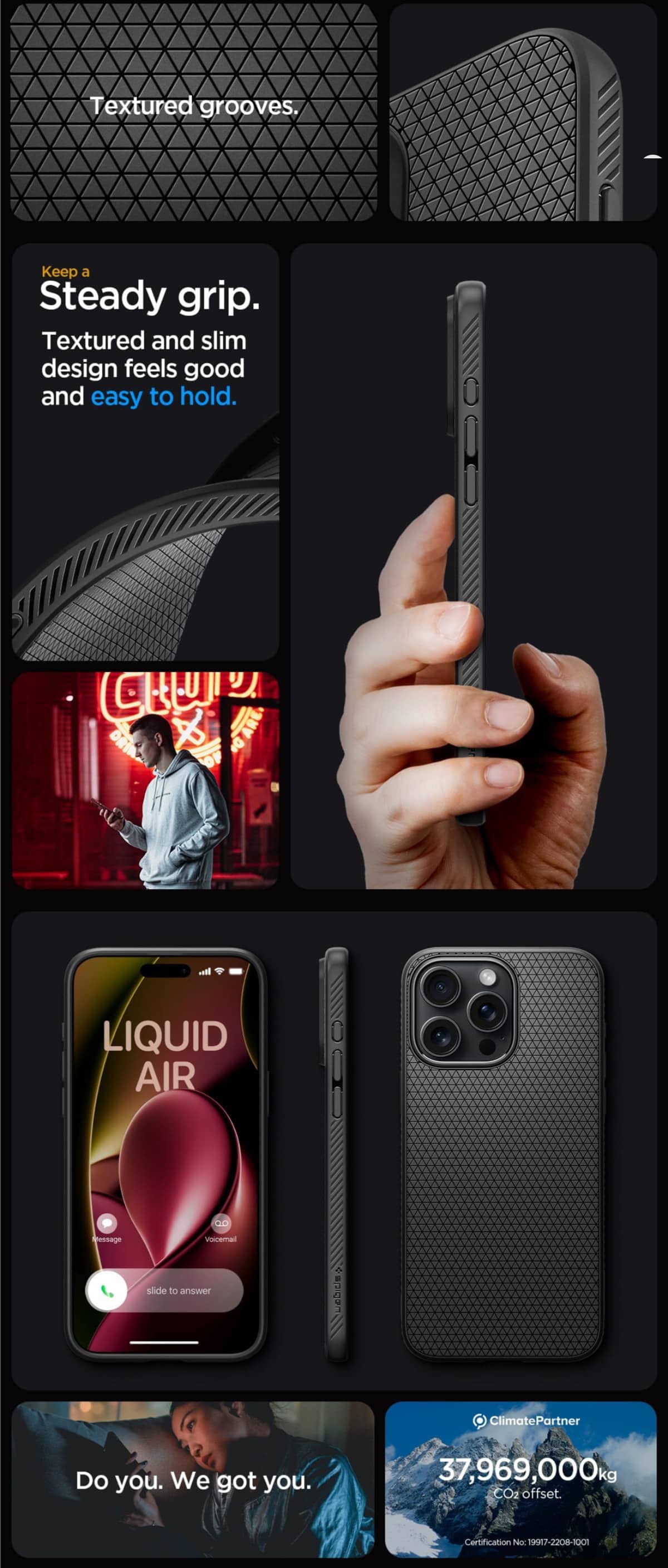 Spigen iPhone 15 Pro - 15 Pro Max Liquid Air Case