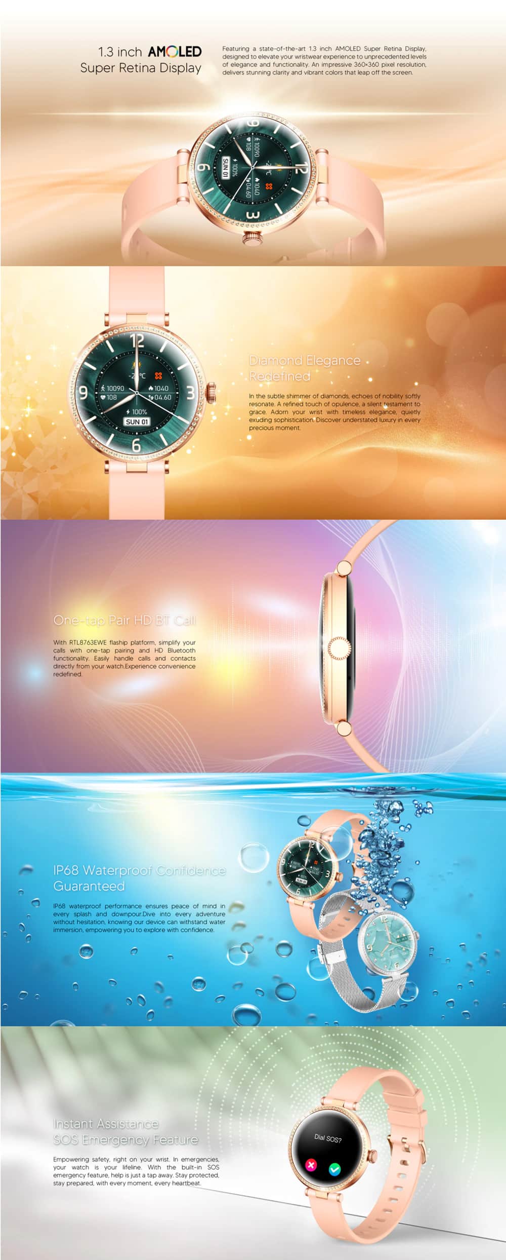 XINJI PAGT G2 PLUS AMOLED Smart Watch