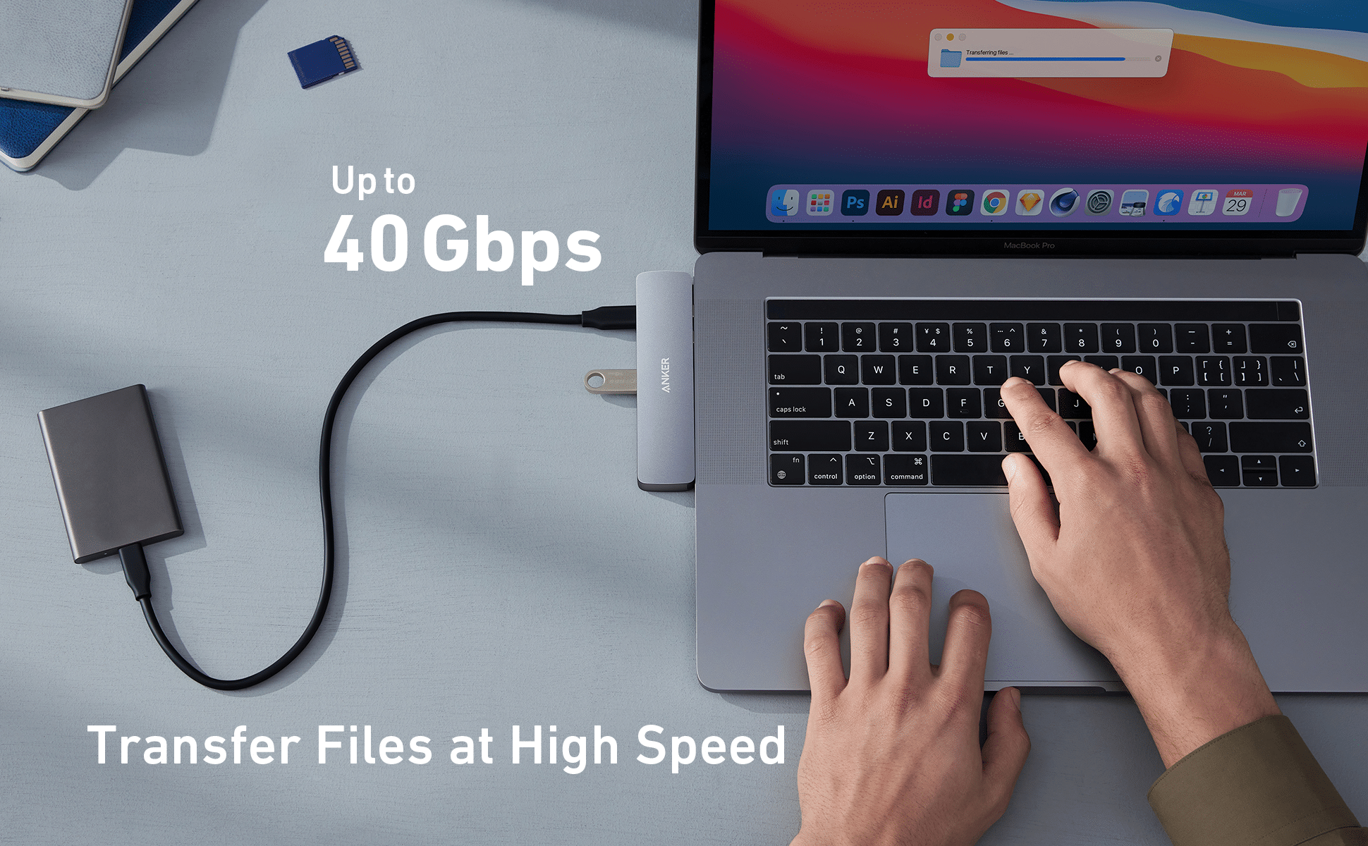 Anker 547 7 in 2 USB C Hub for MacBook 6