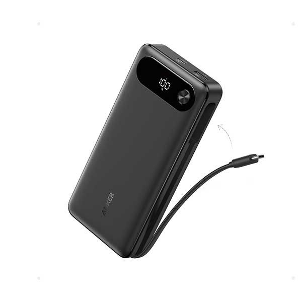 Anker A1383 87W 20000mAh Power Bank with Built-In USB-C Cable