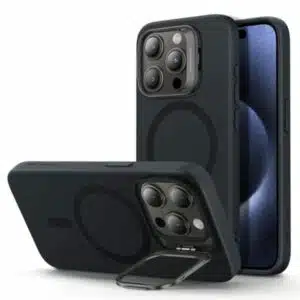 ESR iPhone 15 Pro & 15 Pro Max Cloud Soft Case with Stash Stand (HaloLock)