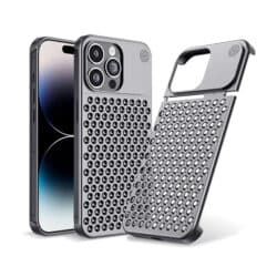 Heat Dissipation Aluminium Alloy Lock Aromatherapy Case for iPhone 15 Pro / 15 Pro Max