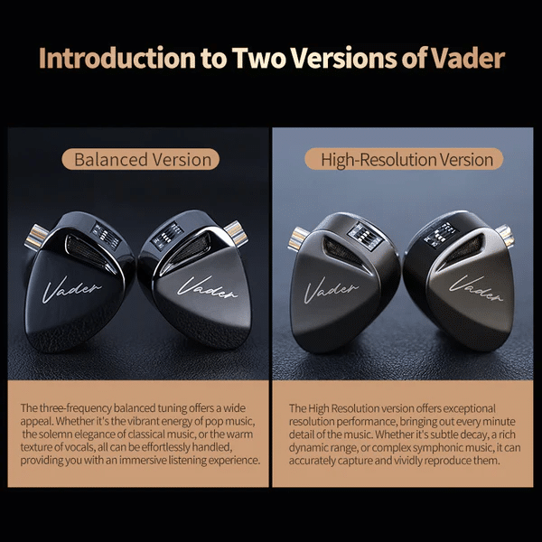KZ Vader Adjustable Triple Driver Dynamic In Ear Monitor 3