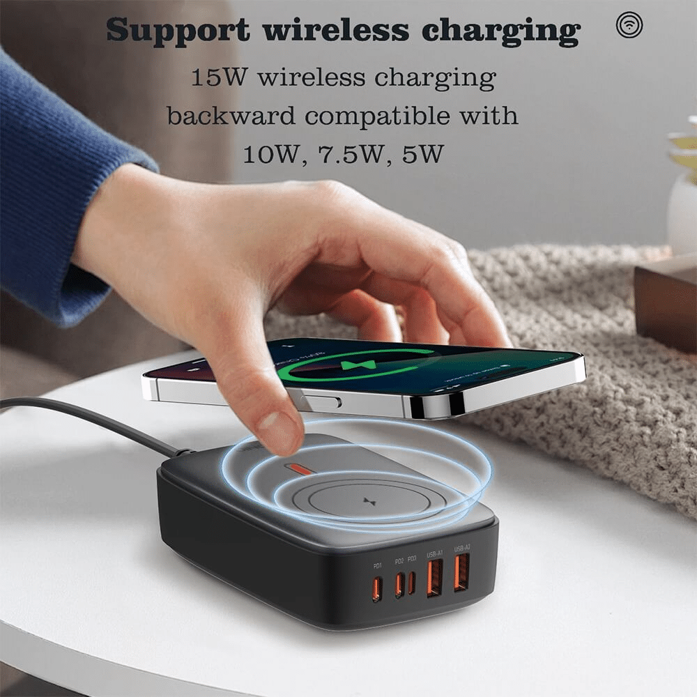 LDNIO Q4010 140W Multiport Desktop Charging Wireless Charger 10 1