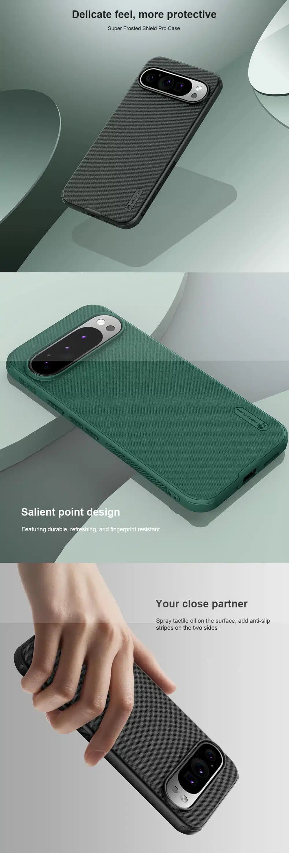 Nillkin Google Pixel 9 Pro XL Super Frosted Shield Pro Matte Case