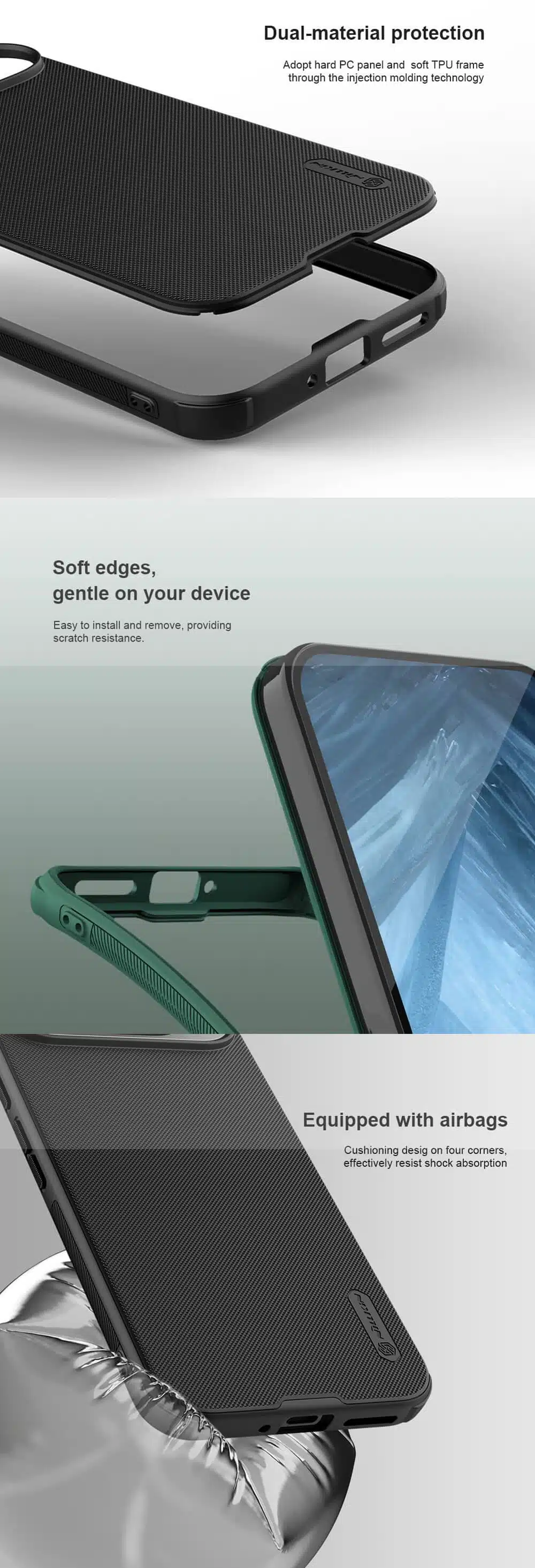 Nillkin Google Pixel 9 Pro Super Frosted Shield Pro Matte Case