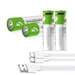 Smartoools Type-C Rechargeable Batteries AA 2 Pcs