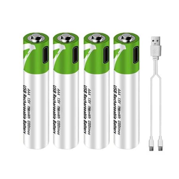 Smartoools Type-C Rechargeable Batteries AAA 4 Pcs