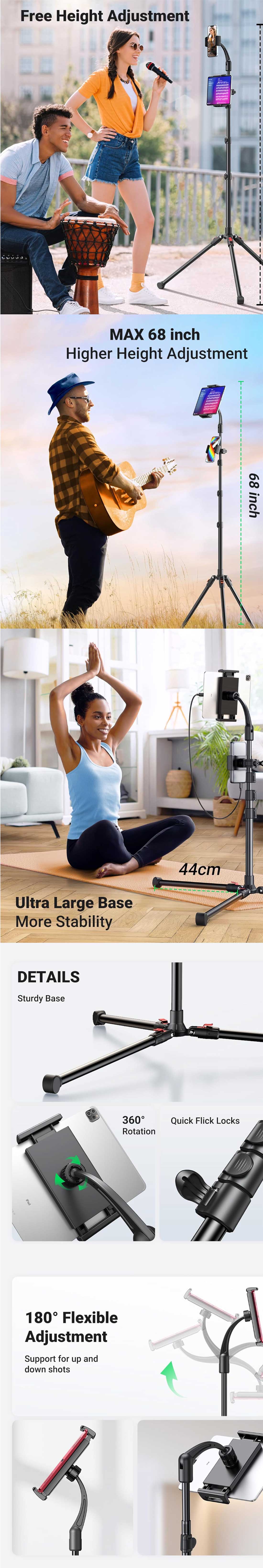 UGREEN LP585 Tablet and Phone Tripod Stand 15647 7