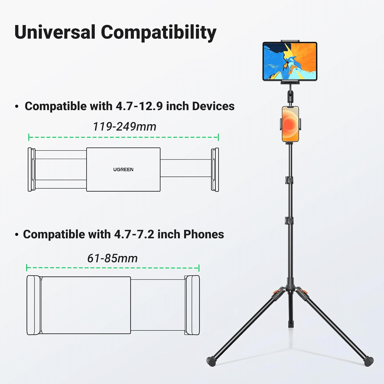 UGREEN LP585 Tablet and Phone Tripod Stand 15647 8