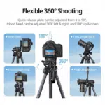 UGREEN LP661 Professional Tripod for Phone & Camera (15187) - Image 2