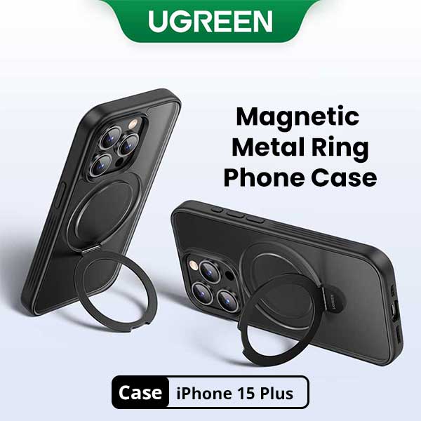 UGREEN LP762 iPhone15 Plus Kickstand and Magnetic Protective Case 25526