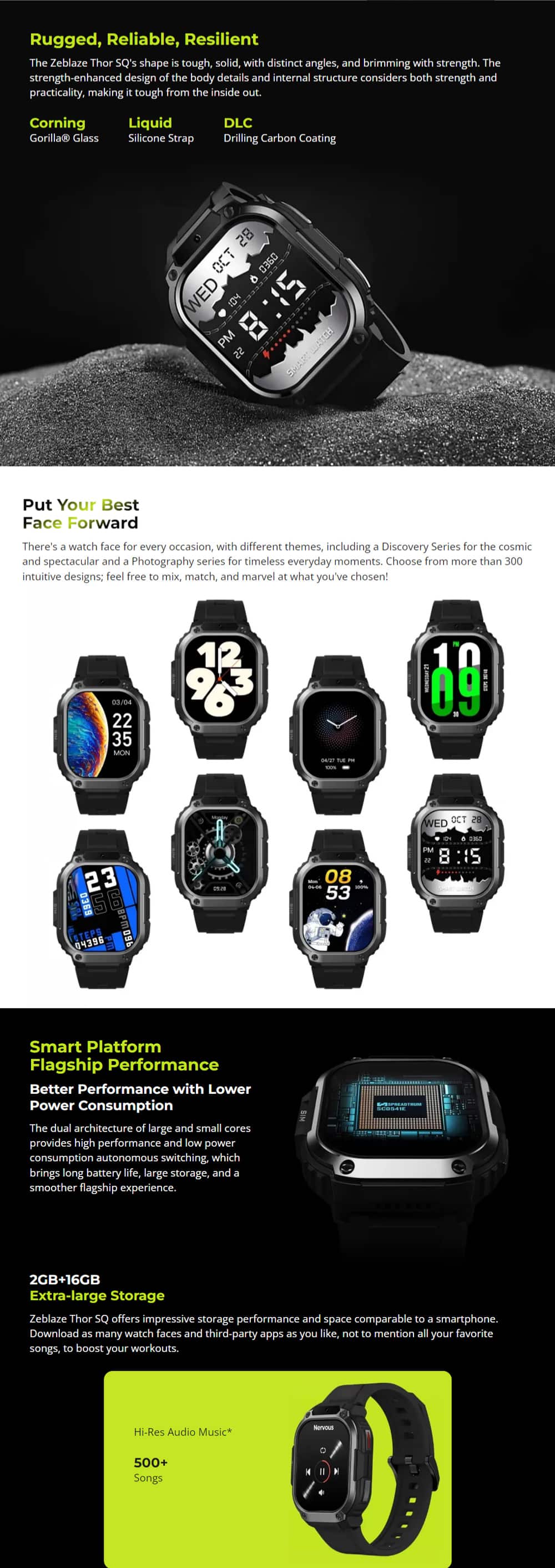 Zeblaze Thor SQ 4G Android OS Smart Watch