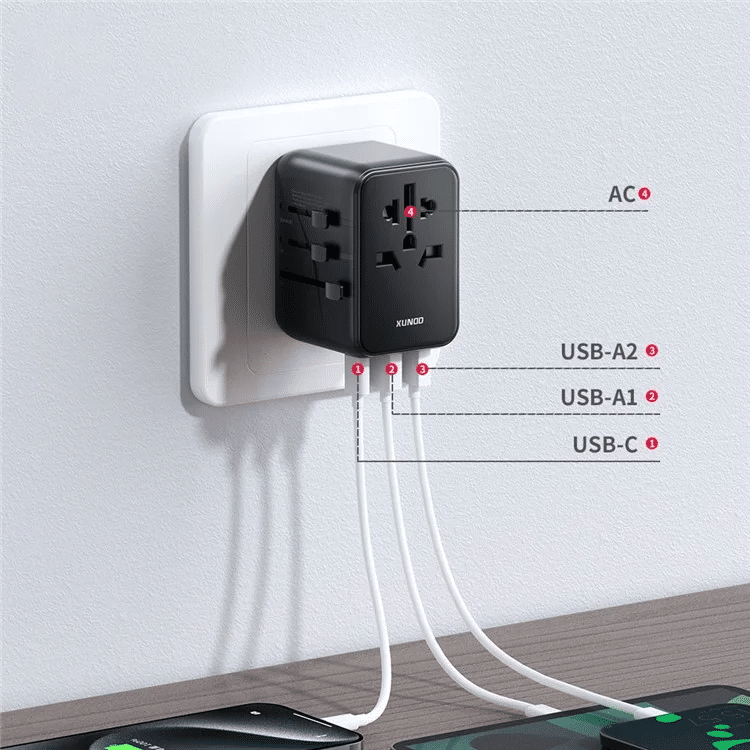 XUNDD XDCH 069 20W Universal Travel Adapter 4