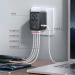 XUNDD XDCH-072 65W 5 USB Ports Universal Travel Adapters - Image 6
