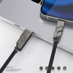 XUNDD XDDC-027 USB+Type-C+Lightning+Micro USB Charging Cable -1.5m