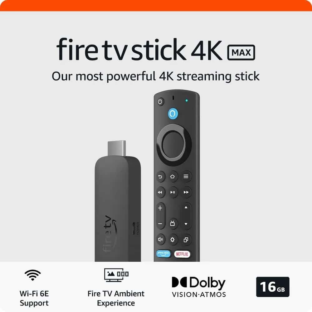 Amazon Fire TV Stick 4K Max 16GB Wi-Fi 6E 2nd Gen Global Version