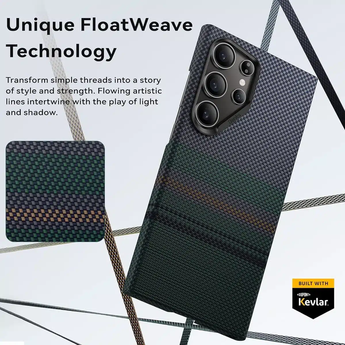 Benks Samsung Galaxy S24 Ultra Aurora ArmorAir Case Built with Kevlar® 600D Fiber