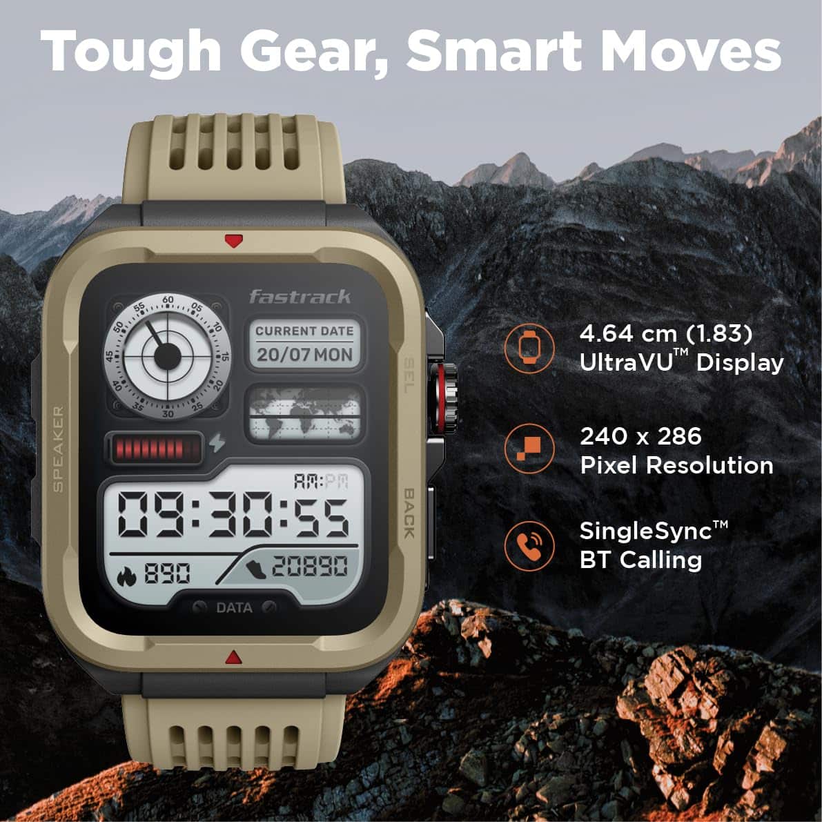 Fastrack Active Rugged Calling Smart Watch 9