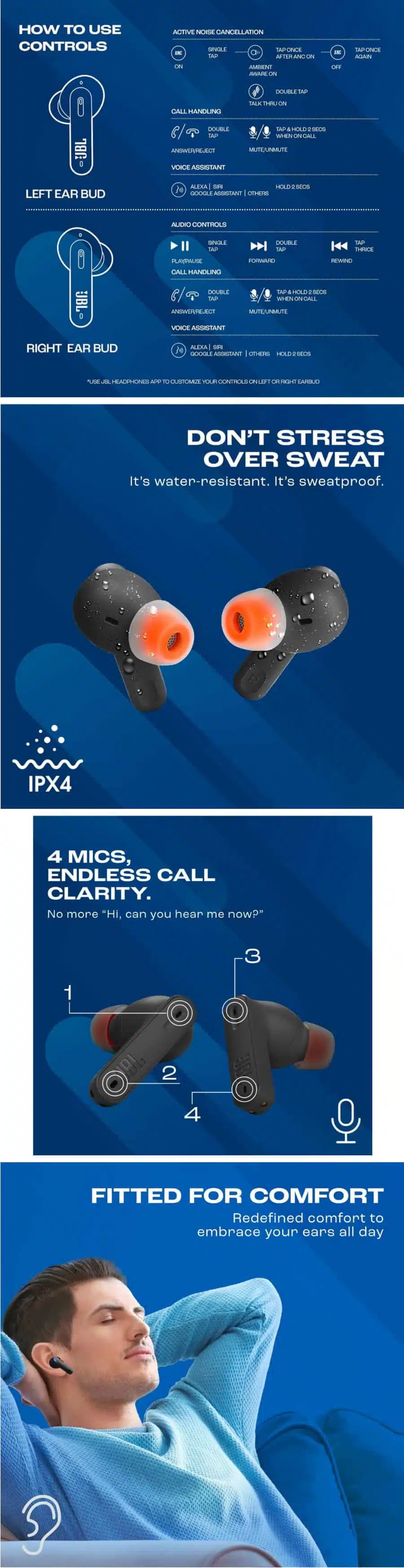 JBL Tune 235NC True Wireless Earbuds