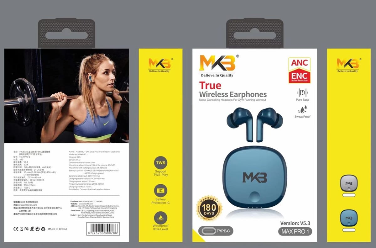 MKB Max Pro 1 ANC True Wireless Earbuds