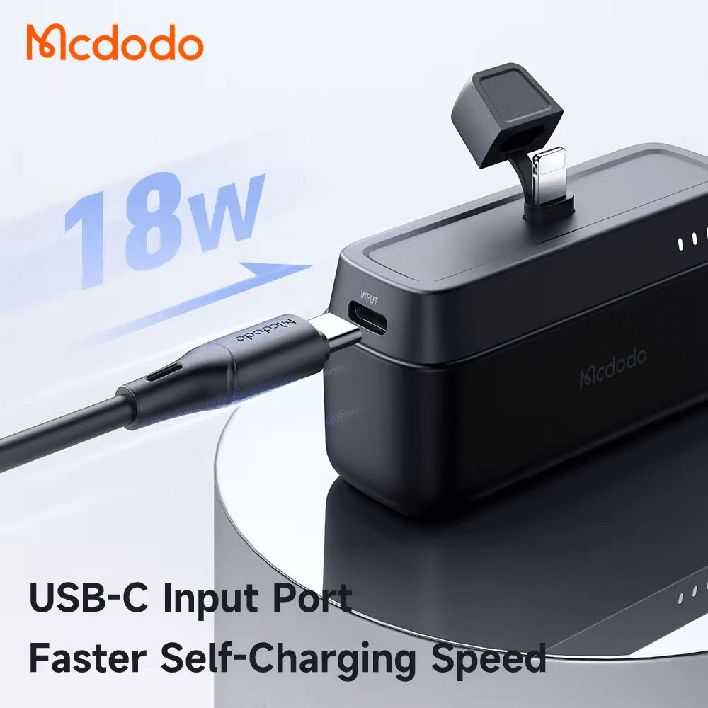 Mcdodo MC 628 20W 5000mAh Power Bank Built in Lightning Connector 5