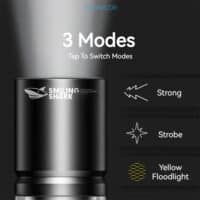 Smiling Shark SD 1027 USB Rechargeable Multifunctional Mini Flashlight 3