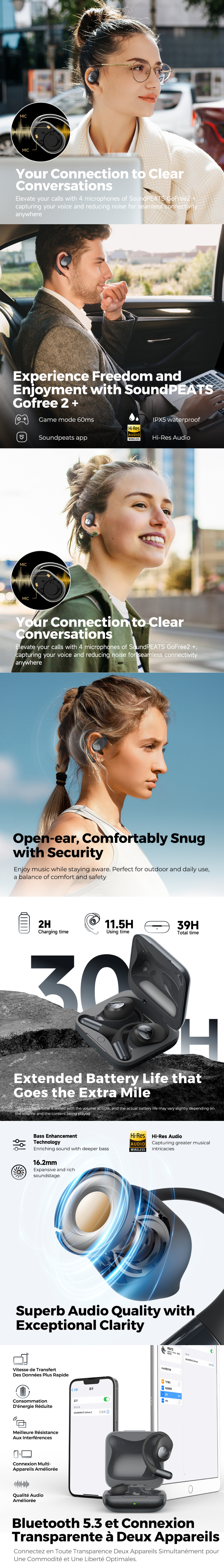 SoundPEATS GoFree 2 Wireless Earbuds 2